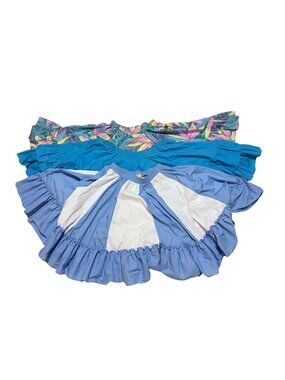 VTG Circle Skirts Floral Patchwork Polka Dots Kate Shorer Malco Modes Lot of 3
